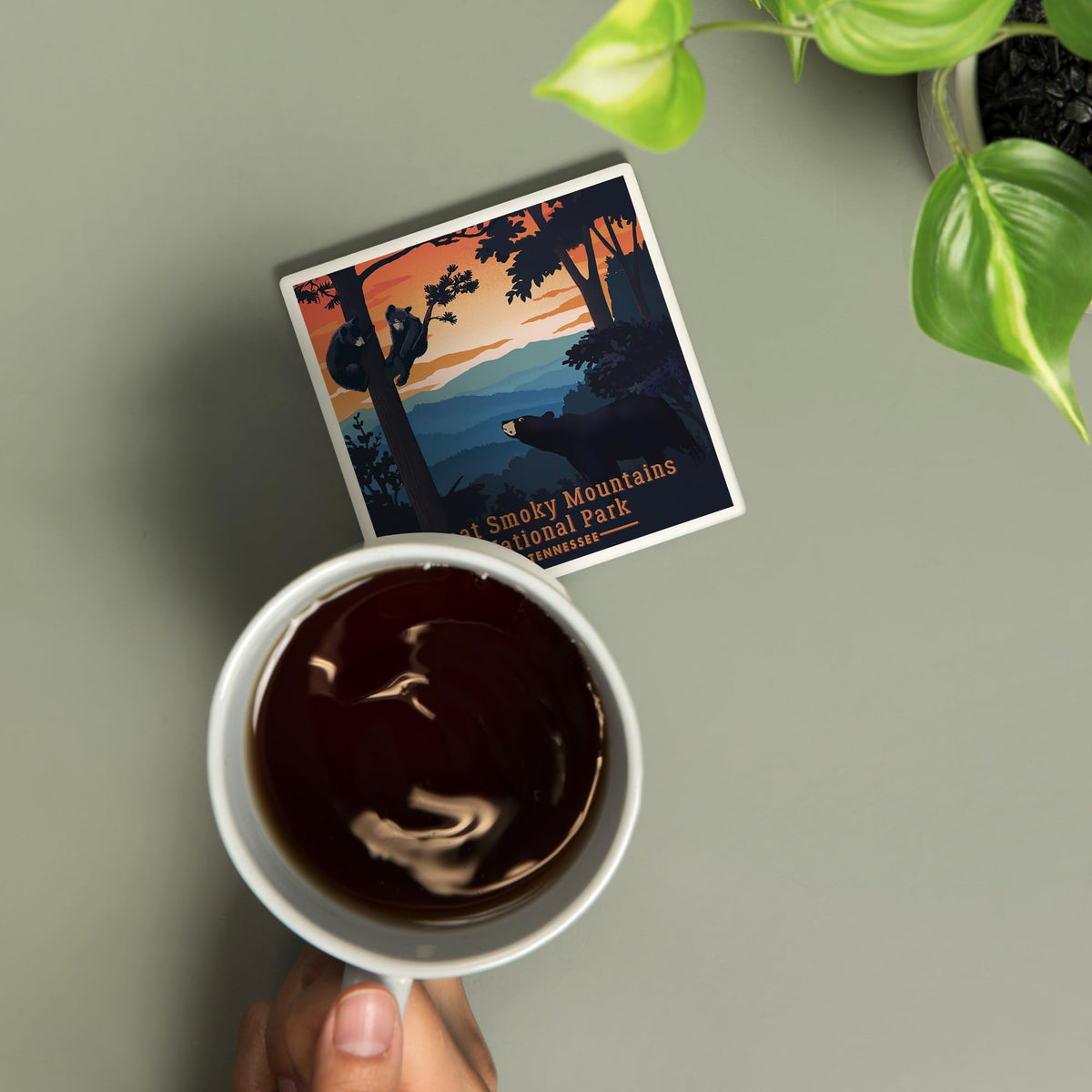 Ceramic Coaster with Cork Back G426708