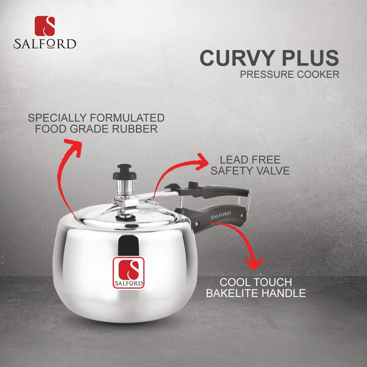 2 Litre Aluminium Pressure Cooker S795