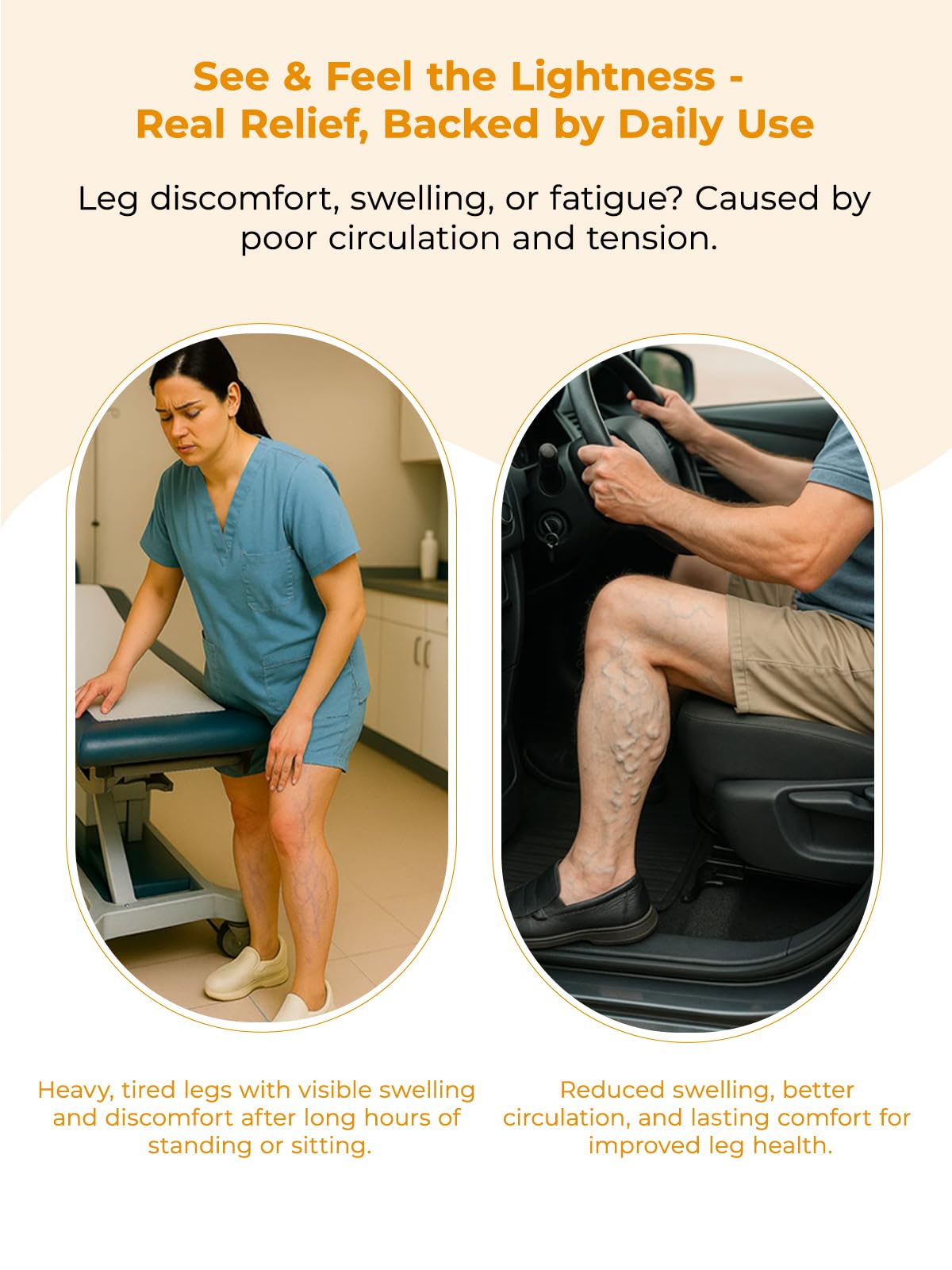 White Calf, Foot & Knee Massager with Heat, Light & Vibration F5147