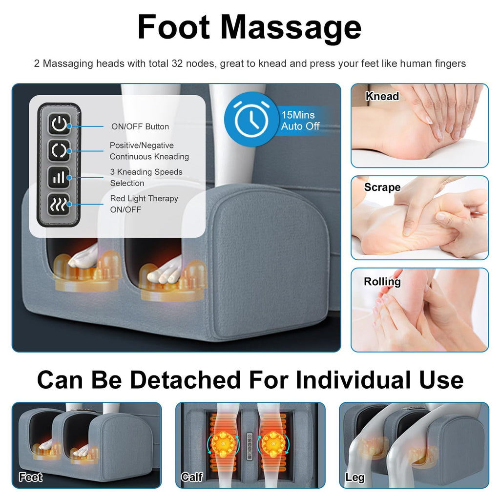 Heated Full Body Massage Mat with 10 Vibrating Nodes D82115