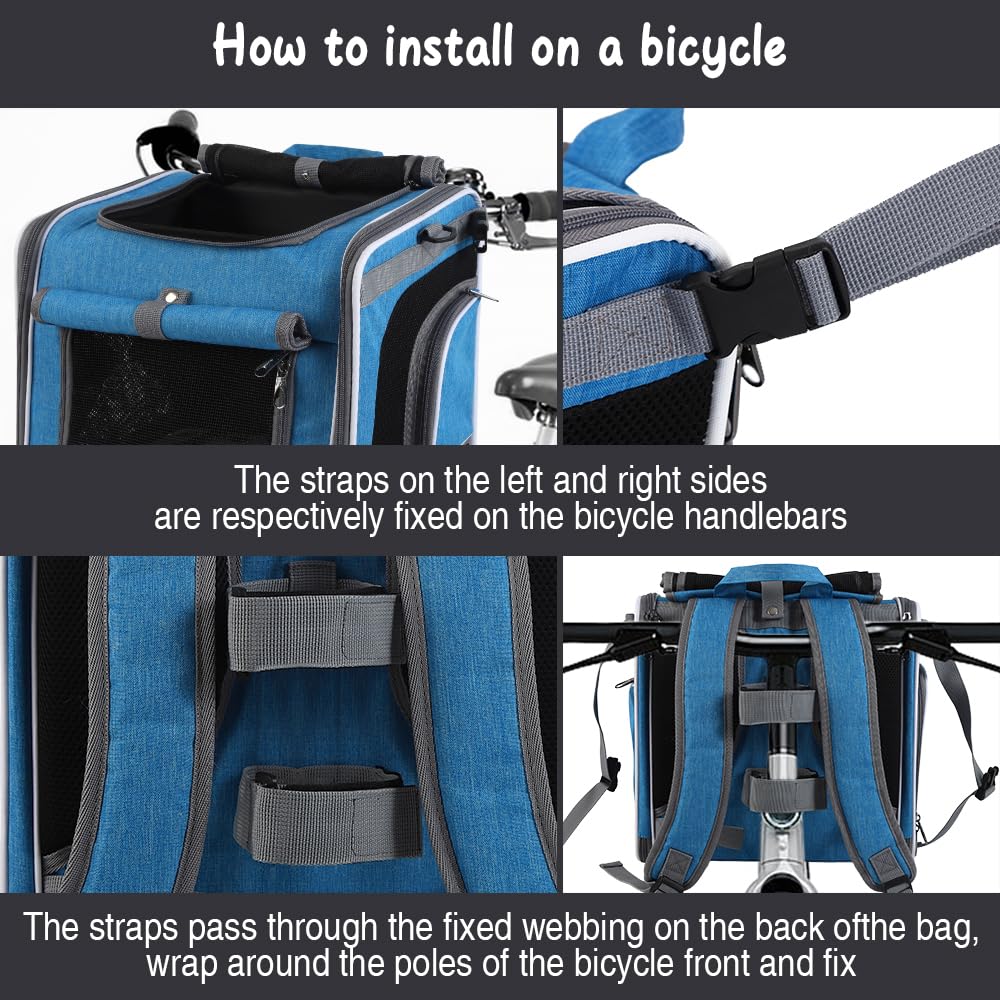 Expandable Foldable Dog Bike Basket Carrier S751710