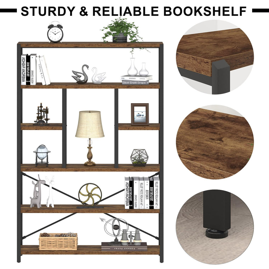 6 Tier Industrial Bookshelf J619909