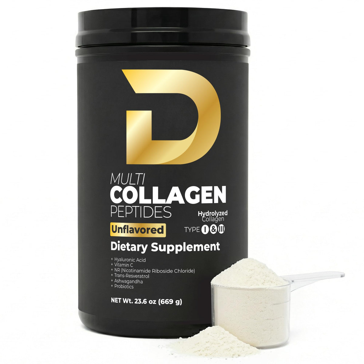 Multi Collagen Peptides Powder Unflavored 30 Servings U798449