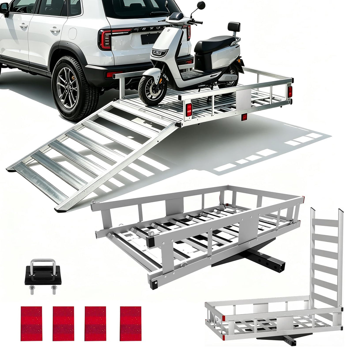 500 LBS Aluminum Hitch Cargo Carrier I35808