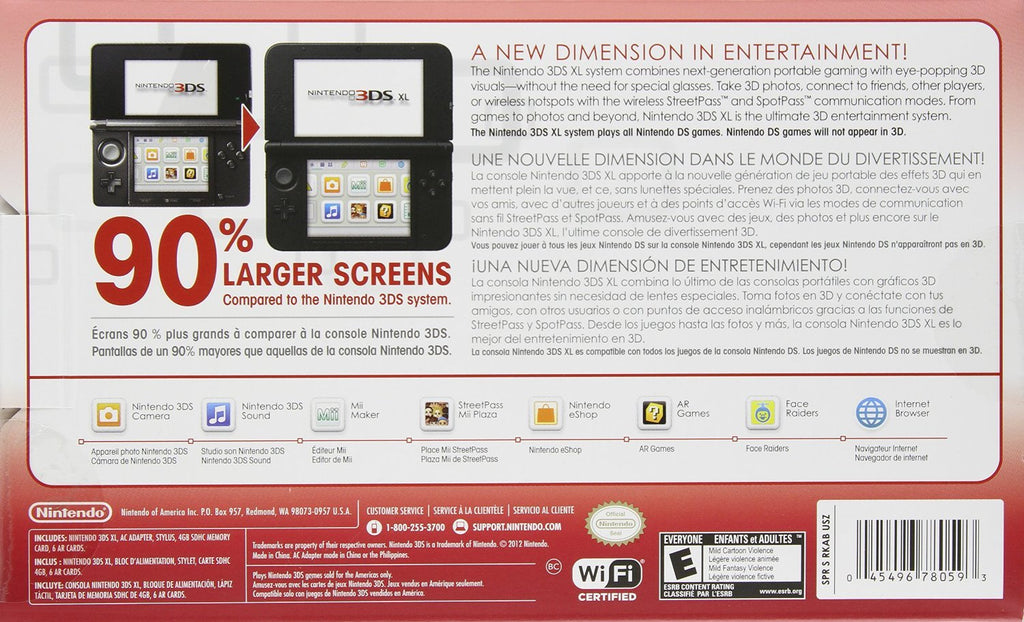 Red/Black Handheld Console J60236