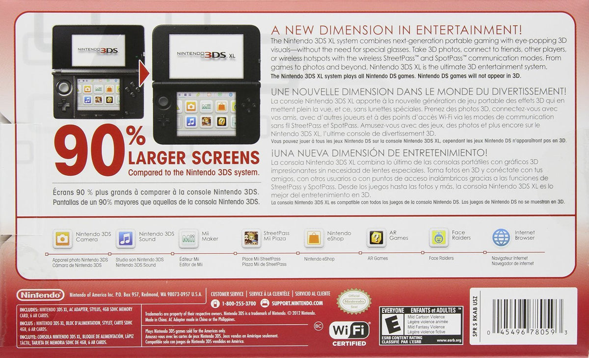 Red/Black Handheld Console J60236
