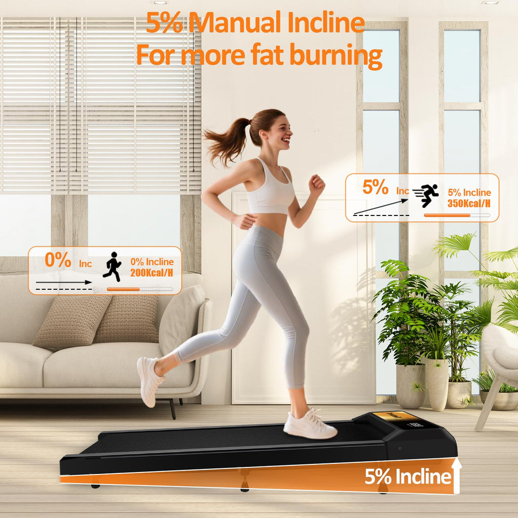 2.5HP Incline Walking Pad Treadmill with Remote F573