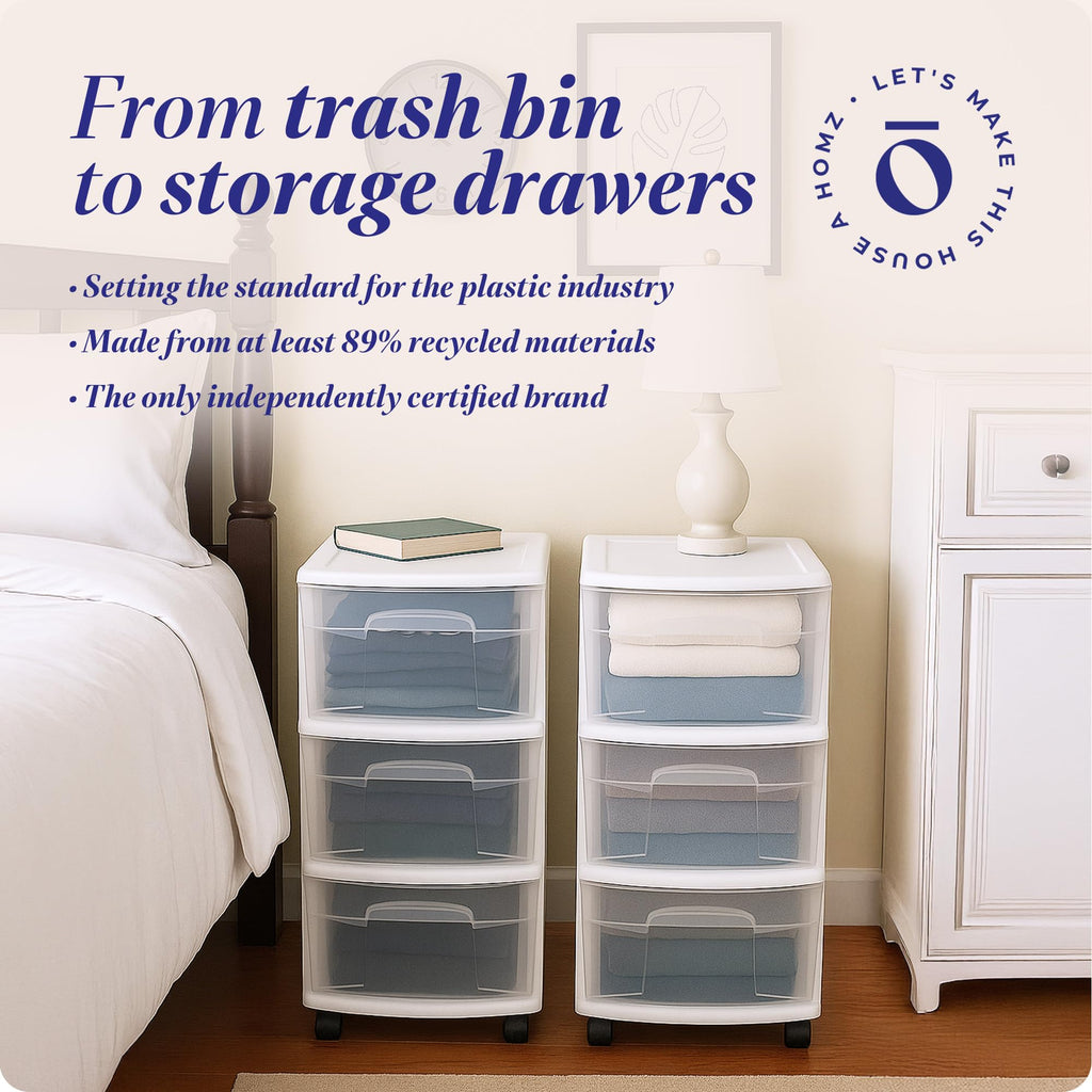 3-Tier Storage Cart with Removable Wheels P9545