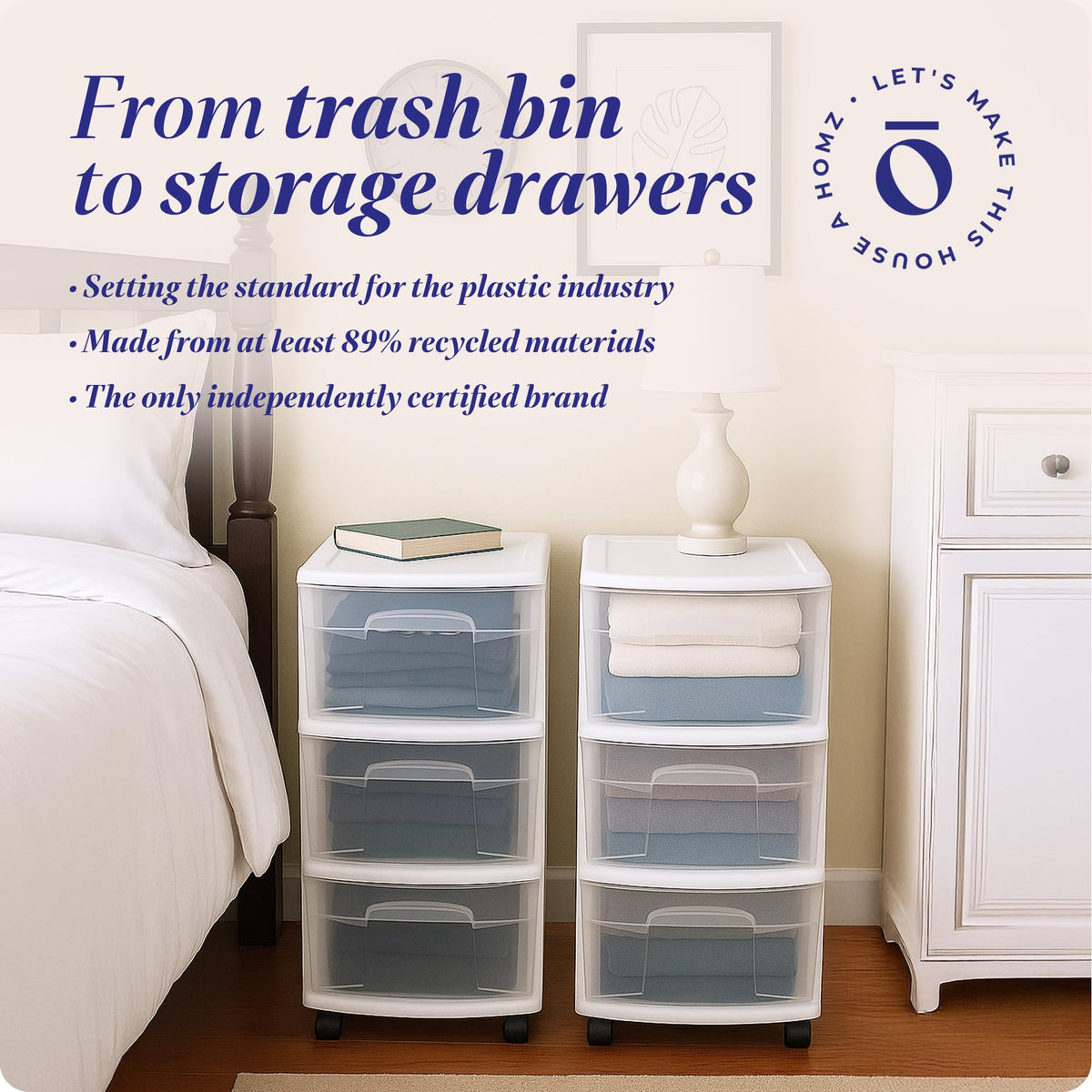 3-Tier Storage Cart with Removable Wheels P9545