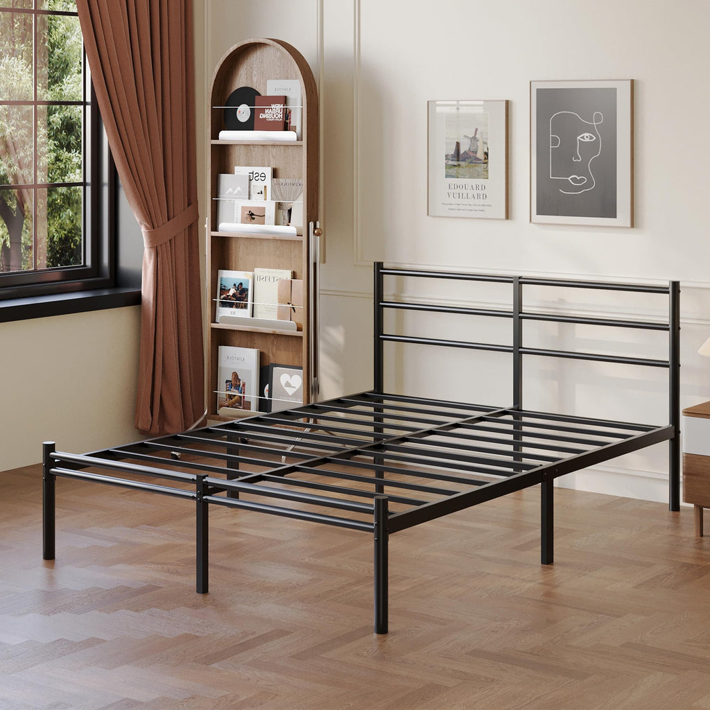 Full Size Bed Frame with Headboard and Footboard S12275