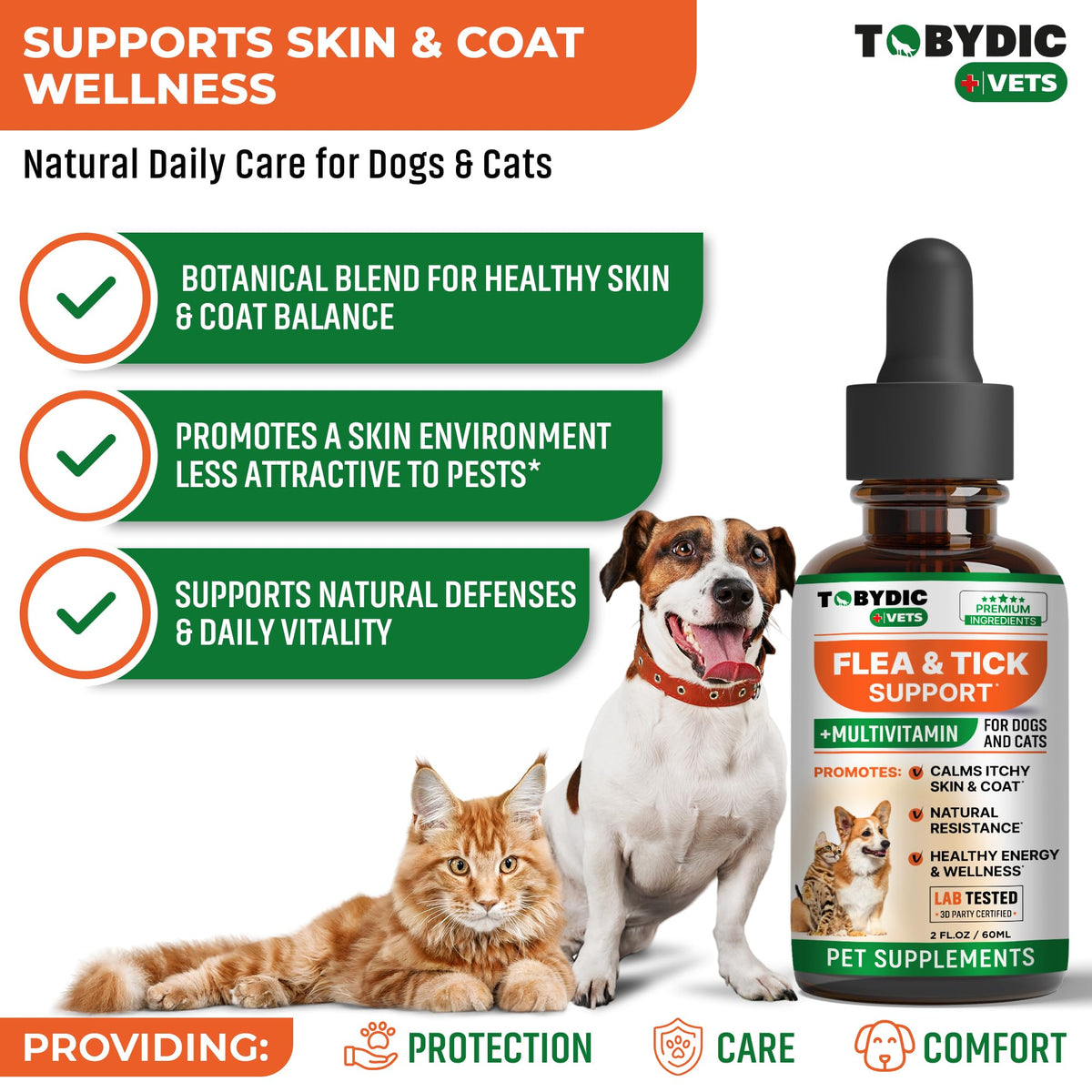 Oral Flea and Tick Prevention Supplement for Dogs and Cats W61028