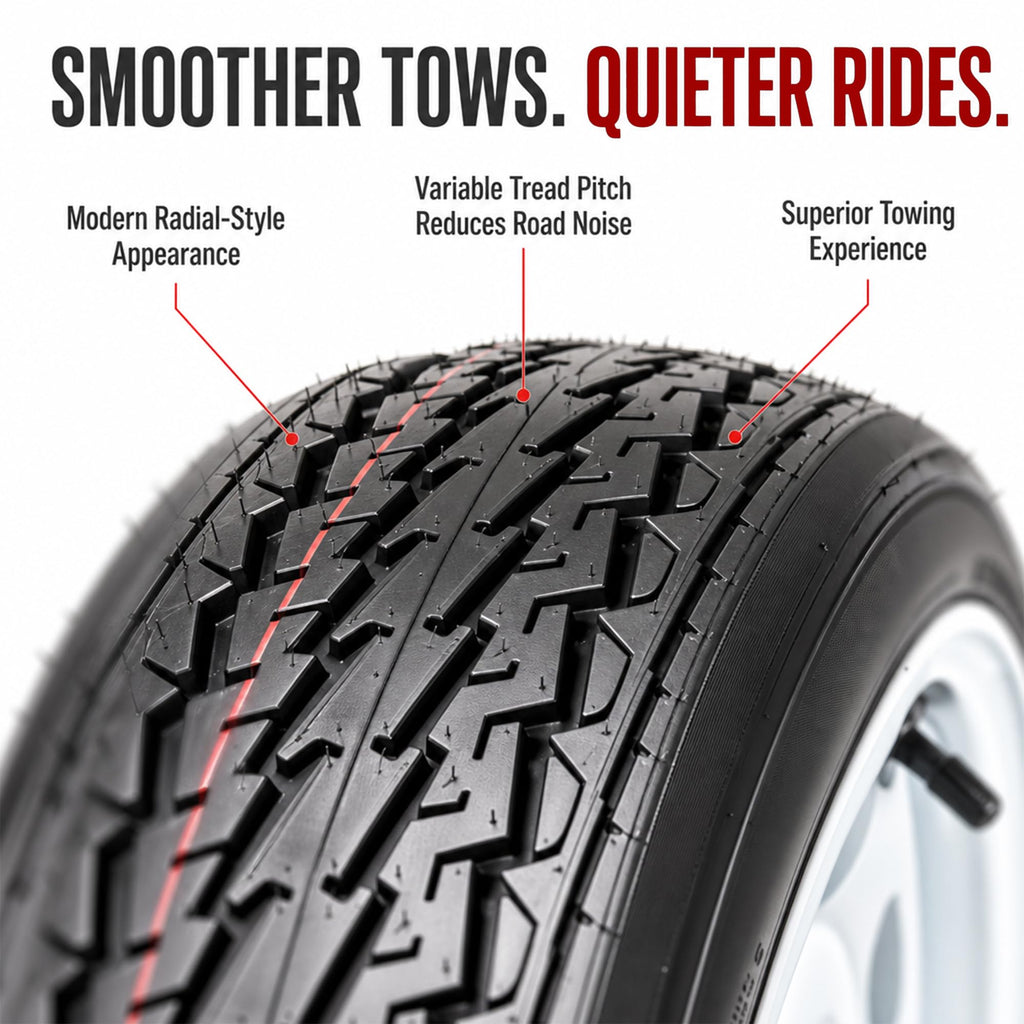 2-Pack Trailer Tire Rim Assembly 4.80-12 White 4 Lug N342