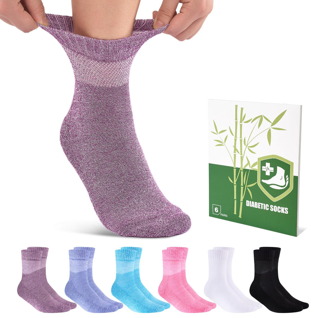 Bamboo Viscose Non Binding Wide Top Ankle Socks K686