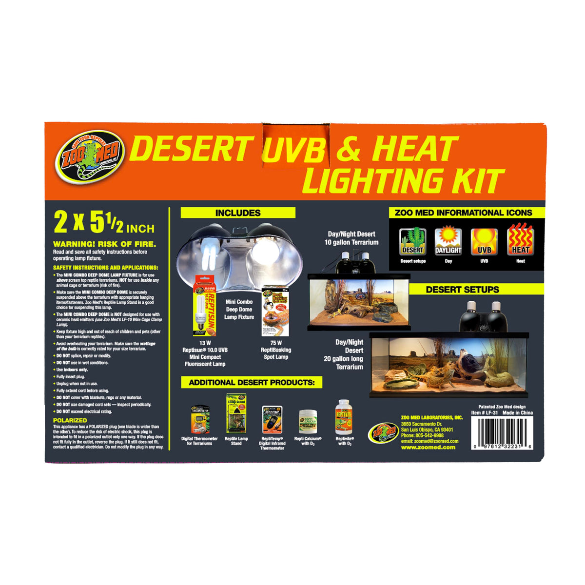 Desert UVB & Heat Lighting Dual Kit K63147