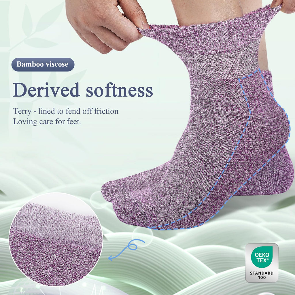 Bamboo Viscose Non Binding Wide Top Ankle Socks K686