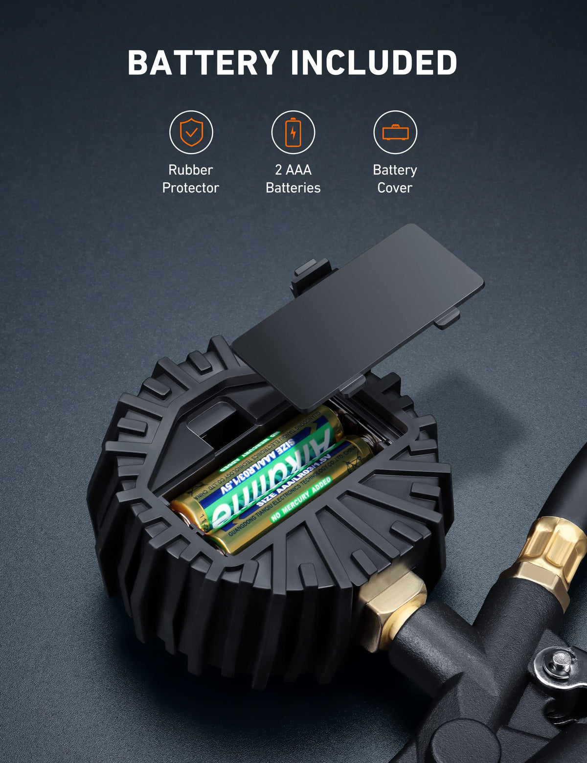 Digital Tire Pressure Gauge with Inflator 3-250 PSI V92791