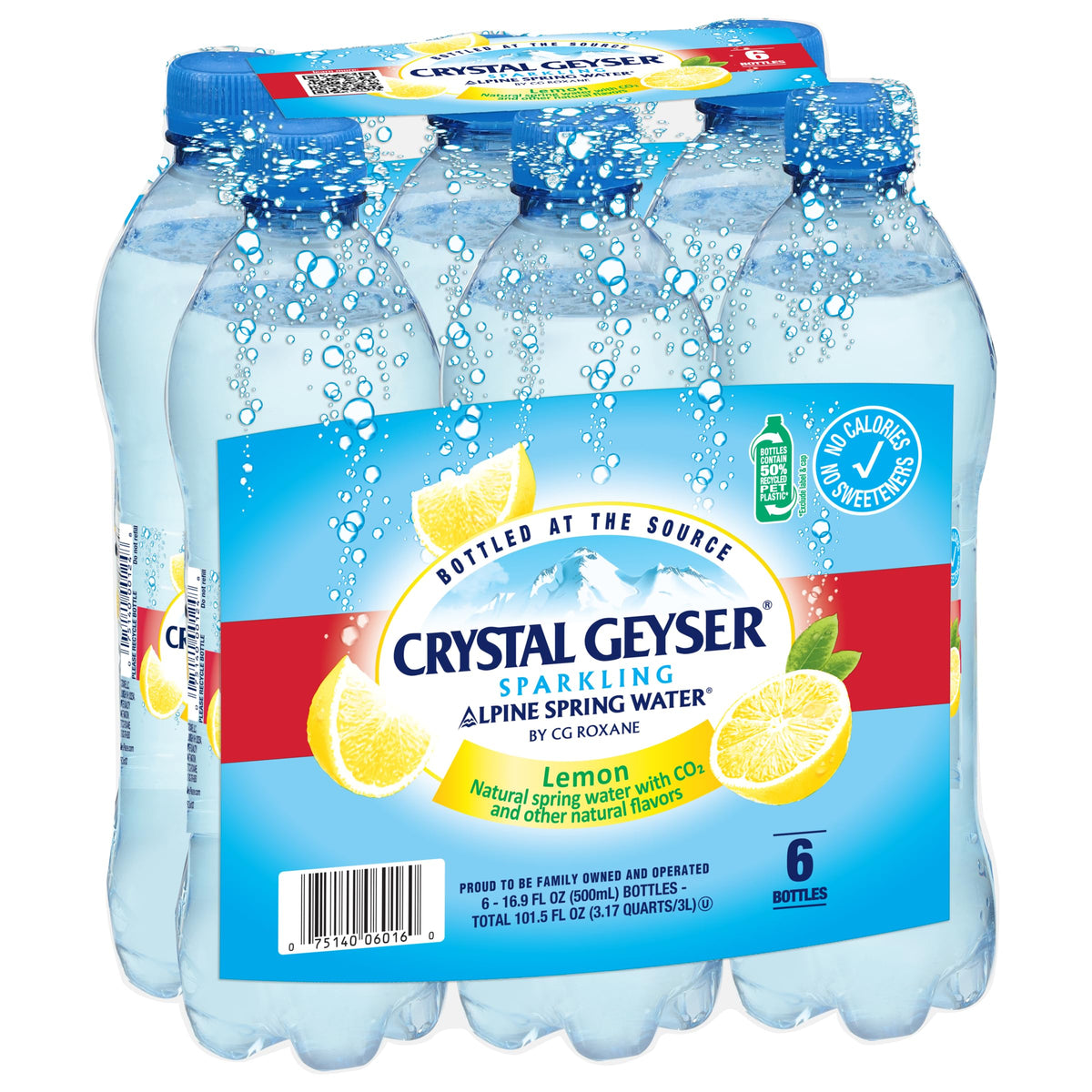 Sparkling Alpine Spring Water Lemon 6-Pack 16.9oz Bottles R983991