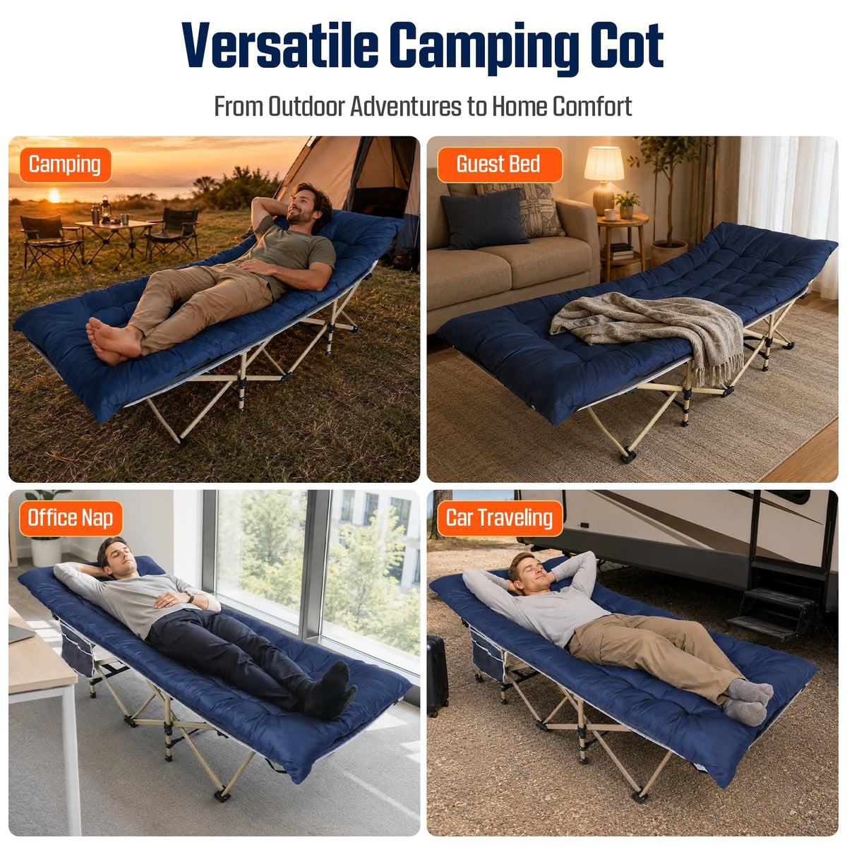 Camping Cot with Mattress T371
