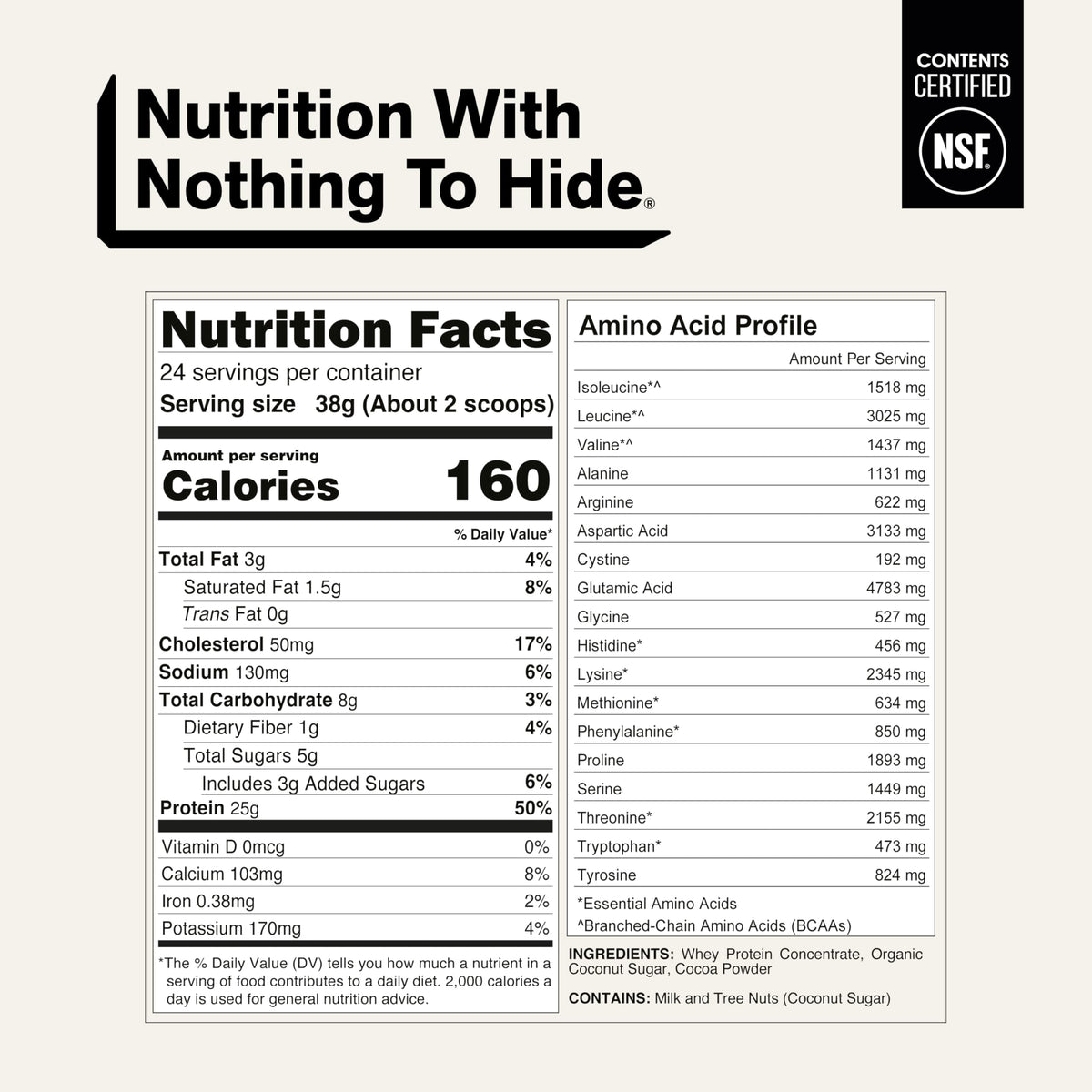 Chocolate Grass Fed Whey Protein Powder I50367