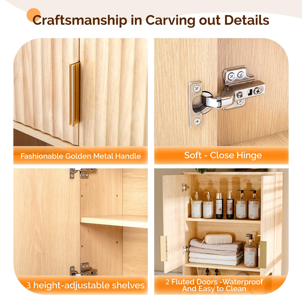 Over The Toilet Storage Cabinet with Adjustable Shelves Z323639