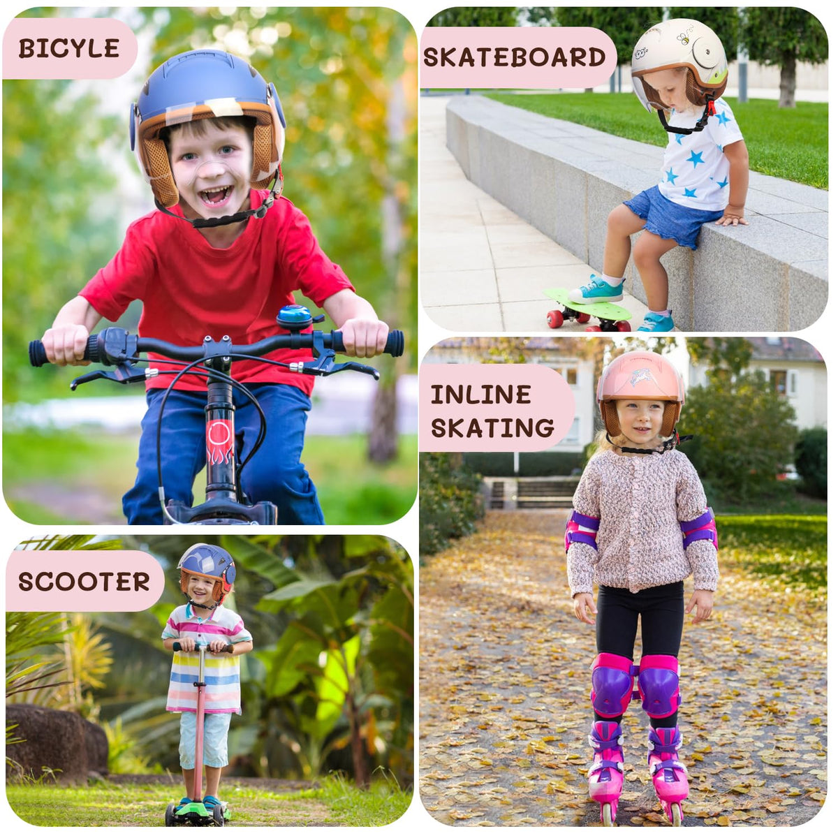 Kids 3/4 Open Face Motorcycle Helmet M4714