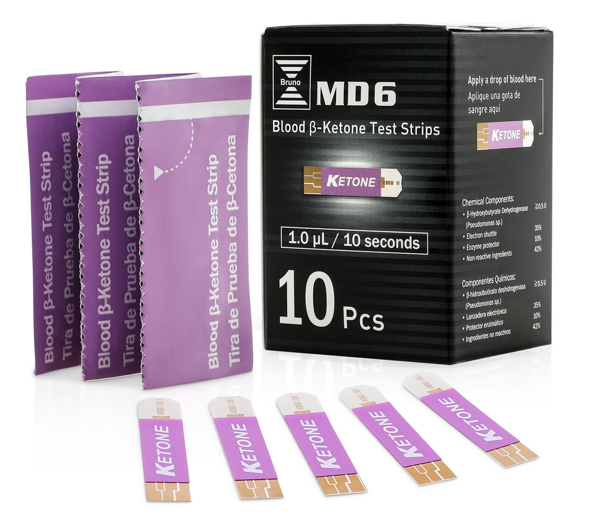 10 Ketone Test Strips Pack of 3 Q9882
