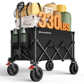 180L Foldable Wagon Cart with Wheels and Brakes F94212