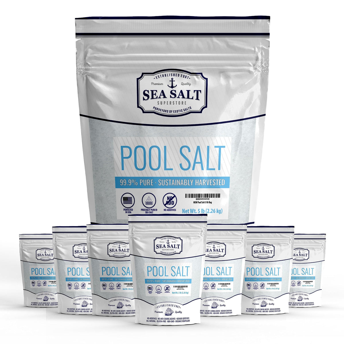 Pool Salt 8 Bags of 5 lb M74091