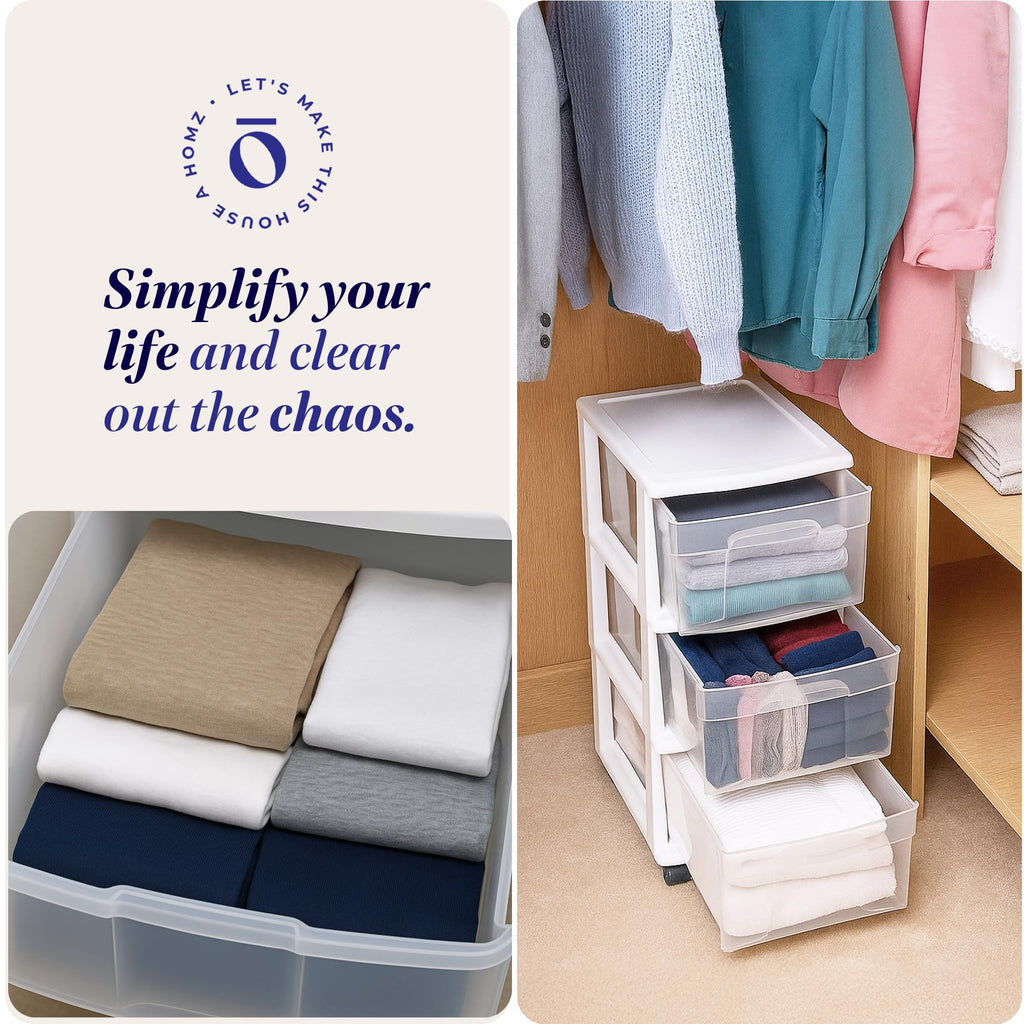3-Tier Storage Cart with Removable Wheels P9545