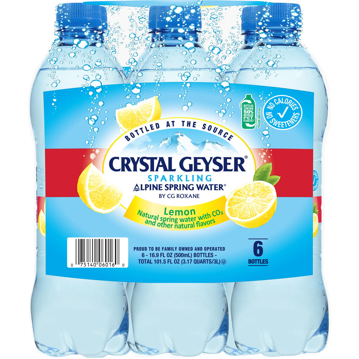 Sparkling Alpine Spring Water Lemon 6-Pack 16.9oz Bottles R983991