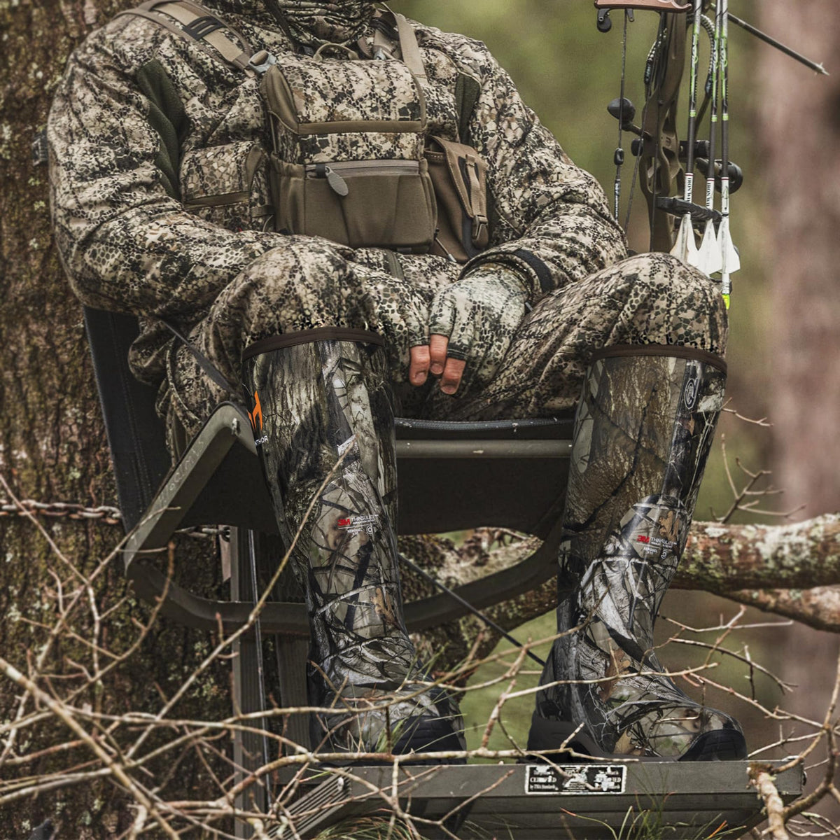 Waterproof Insulated Rubber Hunting Boots X67015