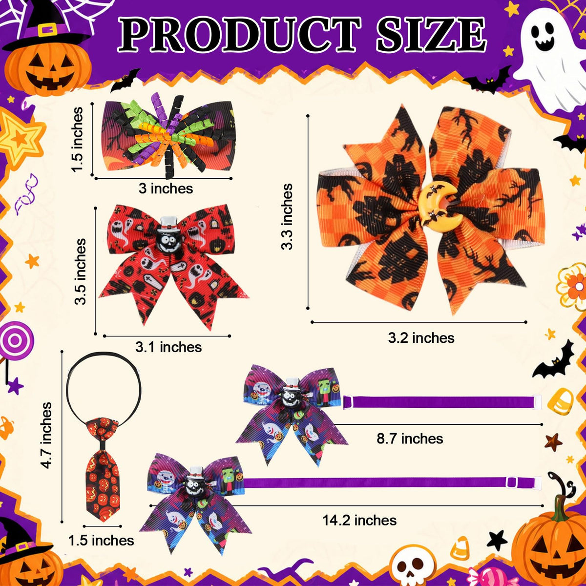100 Pcs Dog Bow Tie J8412