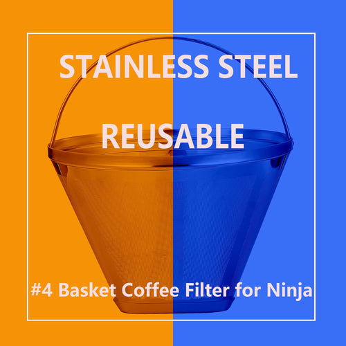 #4 Cone Reusable Stainless Steel Coffee Filters E8145