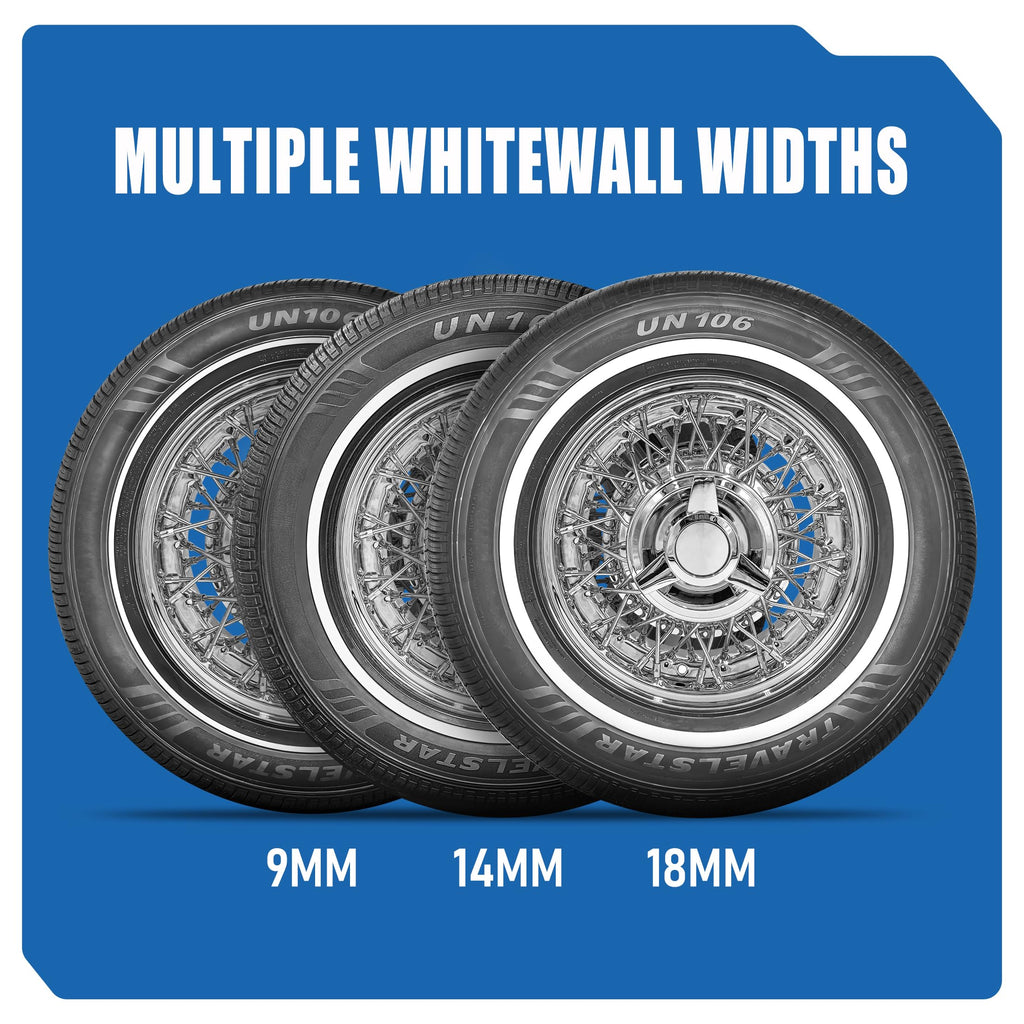Set of 4 White Wall Radial Tire M31445