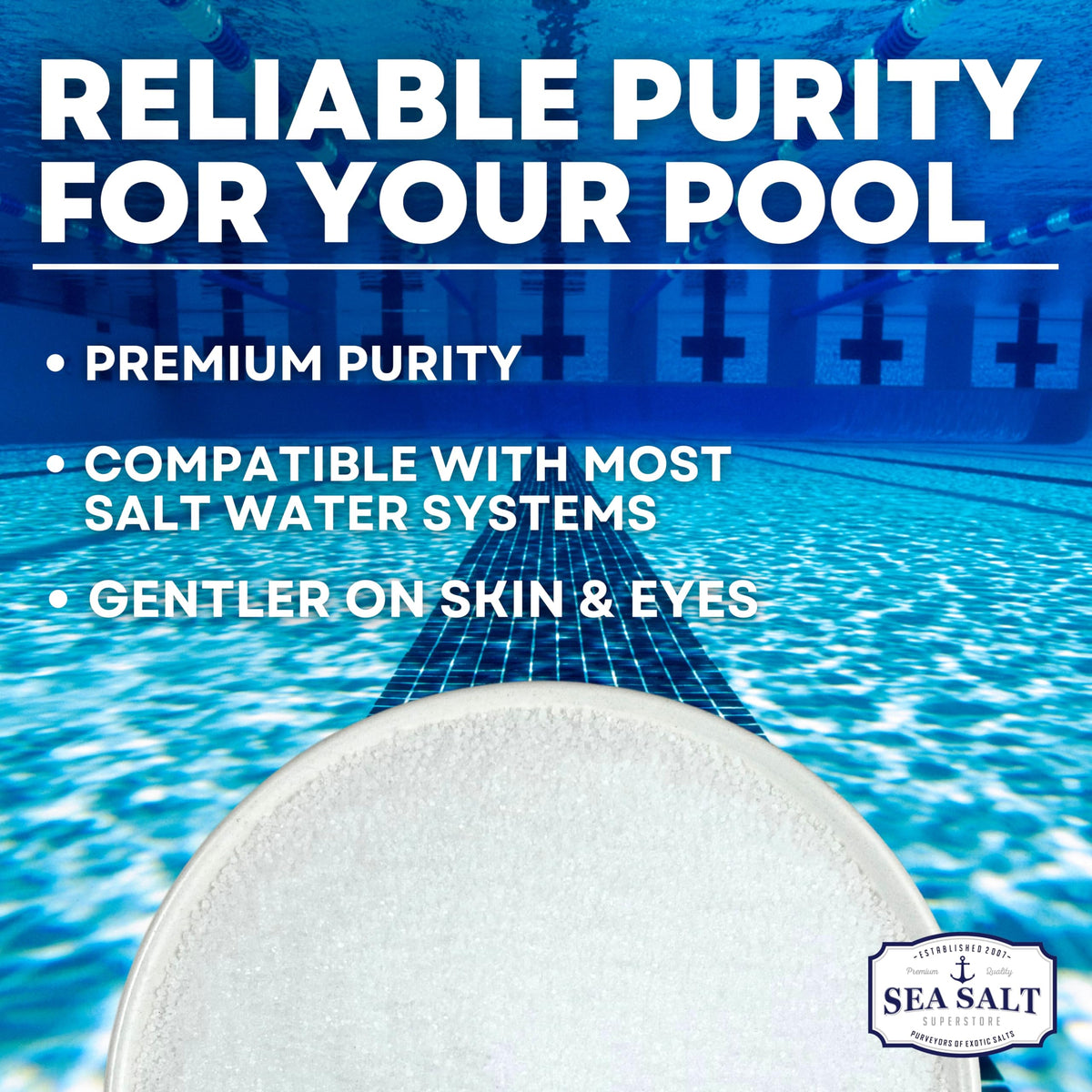 Pool Salt 8 Bags of 5 lb M74091