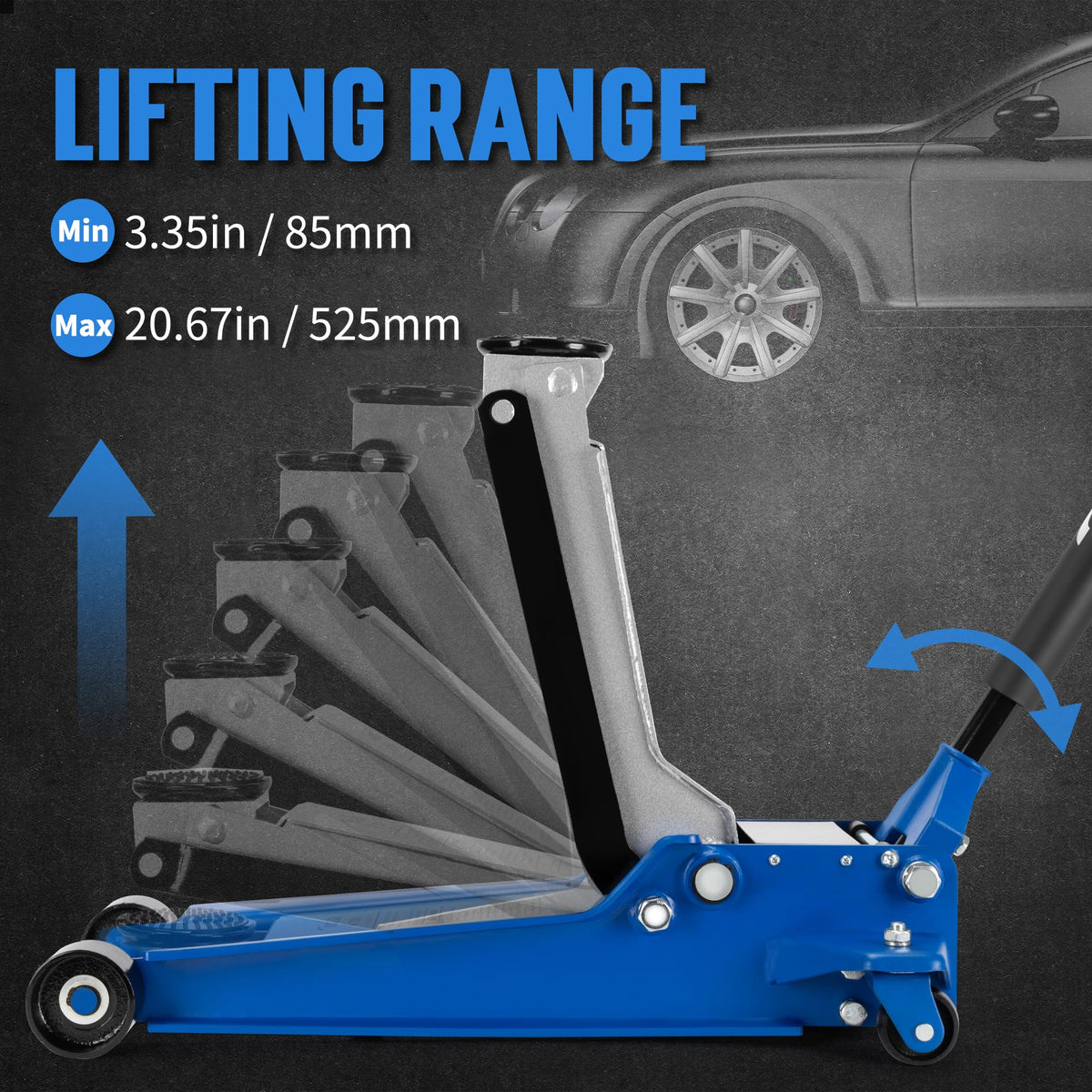 Hydraulic Low Profile Floor Jack I8225