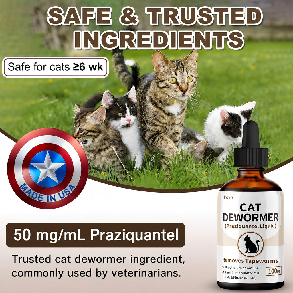 Cat Tapeworm Dewormer Liquid 100 mL J175