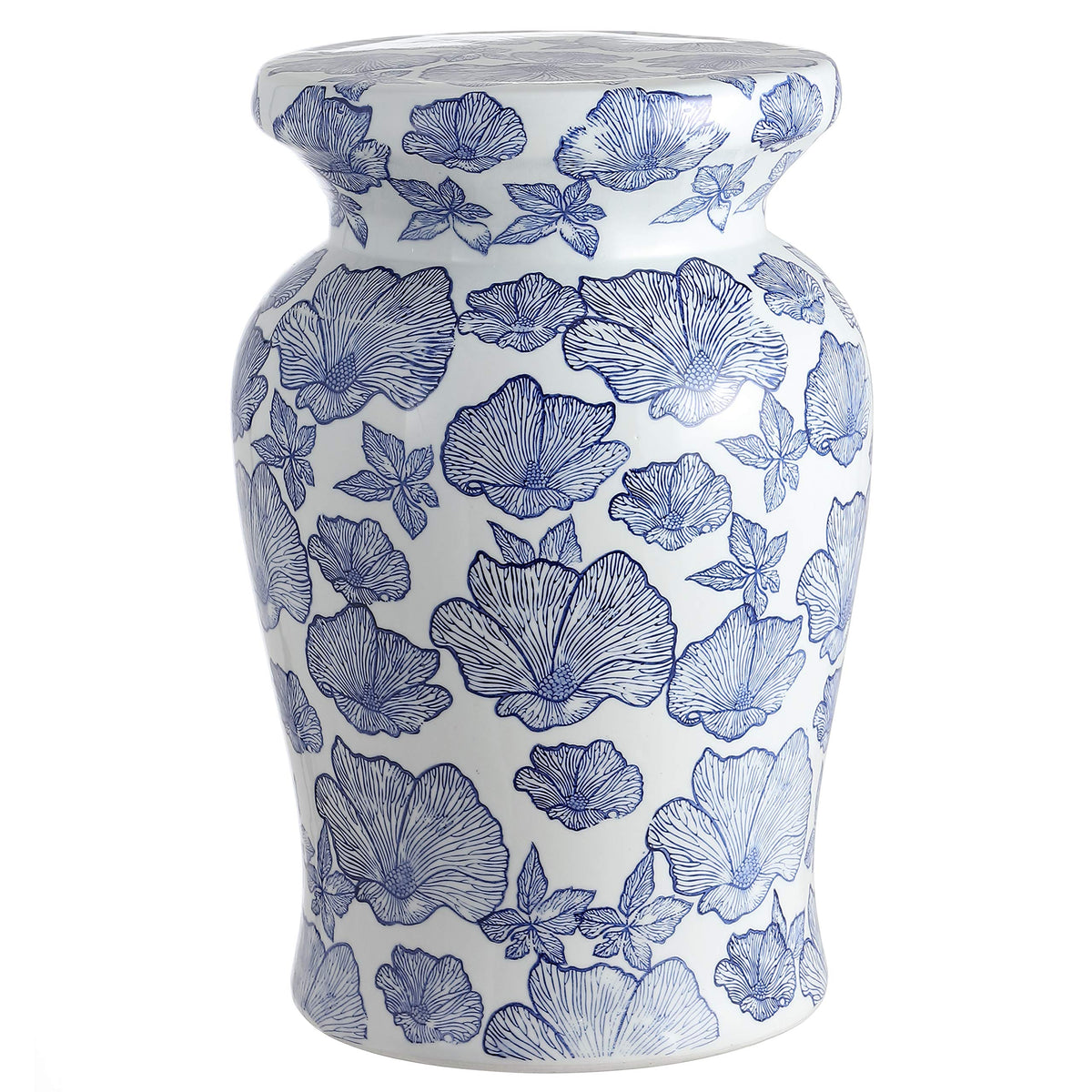 Ceramic Drum Garden Stool Side Table B316613