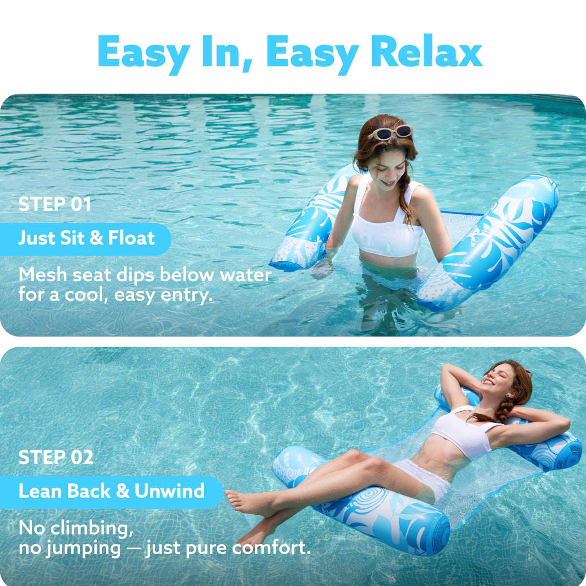 4 Packs Inflatable Pool Floats U2833