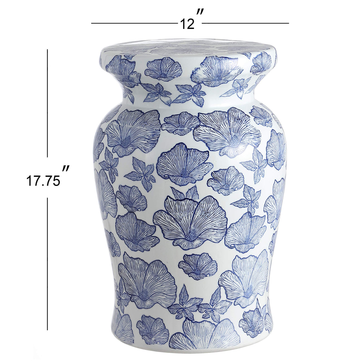 Ceramic Drum Garden Stool Side Table B316613