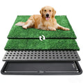 Dog Grass Pad with Tray, 35 x 23 in, 2 Replacement Turf Pads K450210