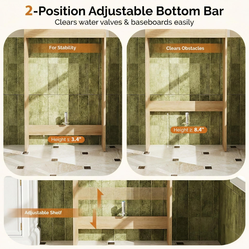 Over The Toilet Storage Cabinet with Adjustable Shelves Z323639